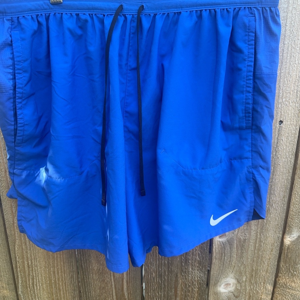 Nike Black and Blue Dri-FIT Shorts